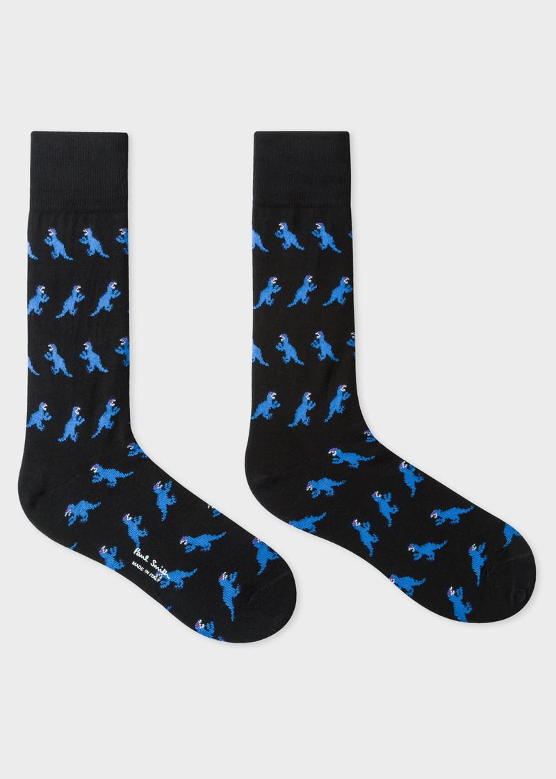 Paul Smith Black Small 'Dino' Motif Socks outlook
