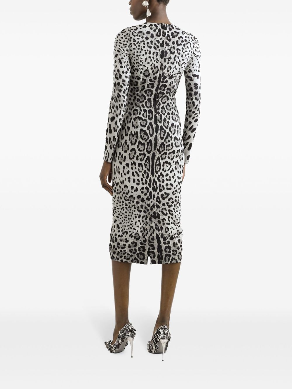 leopard-print dress - 3