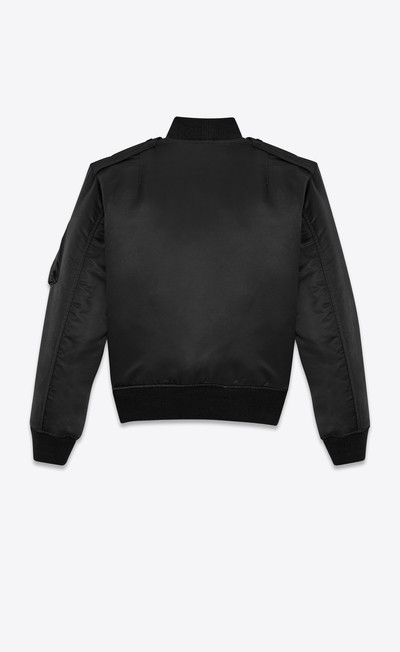 SAINT LAURENT bomber jacket in nylon outlook