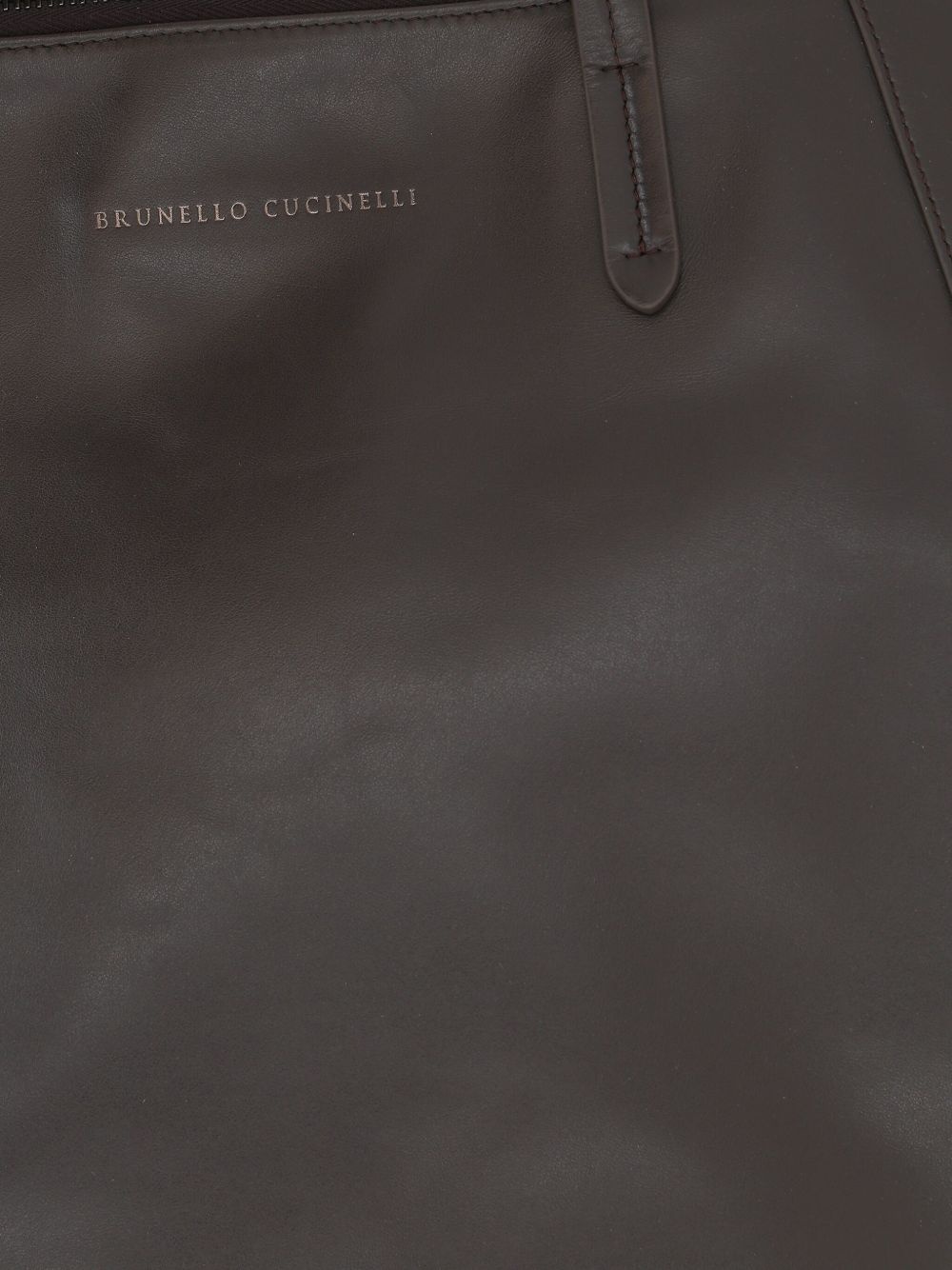 large Duo leather panelled tote bag - 4