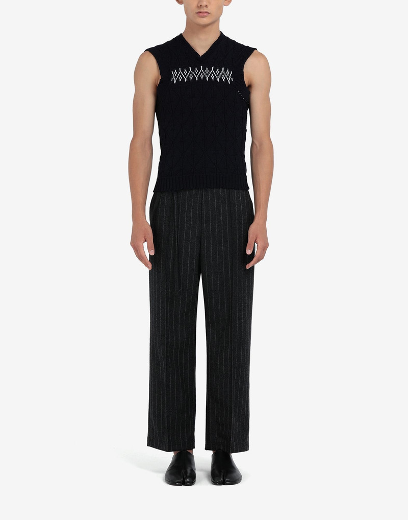Maison Margiela Sleeveless wool sweater outlook