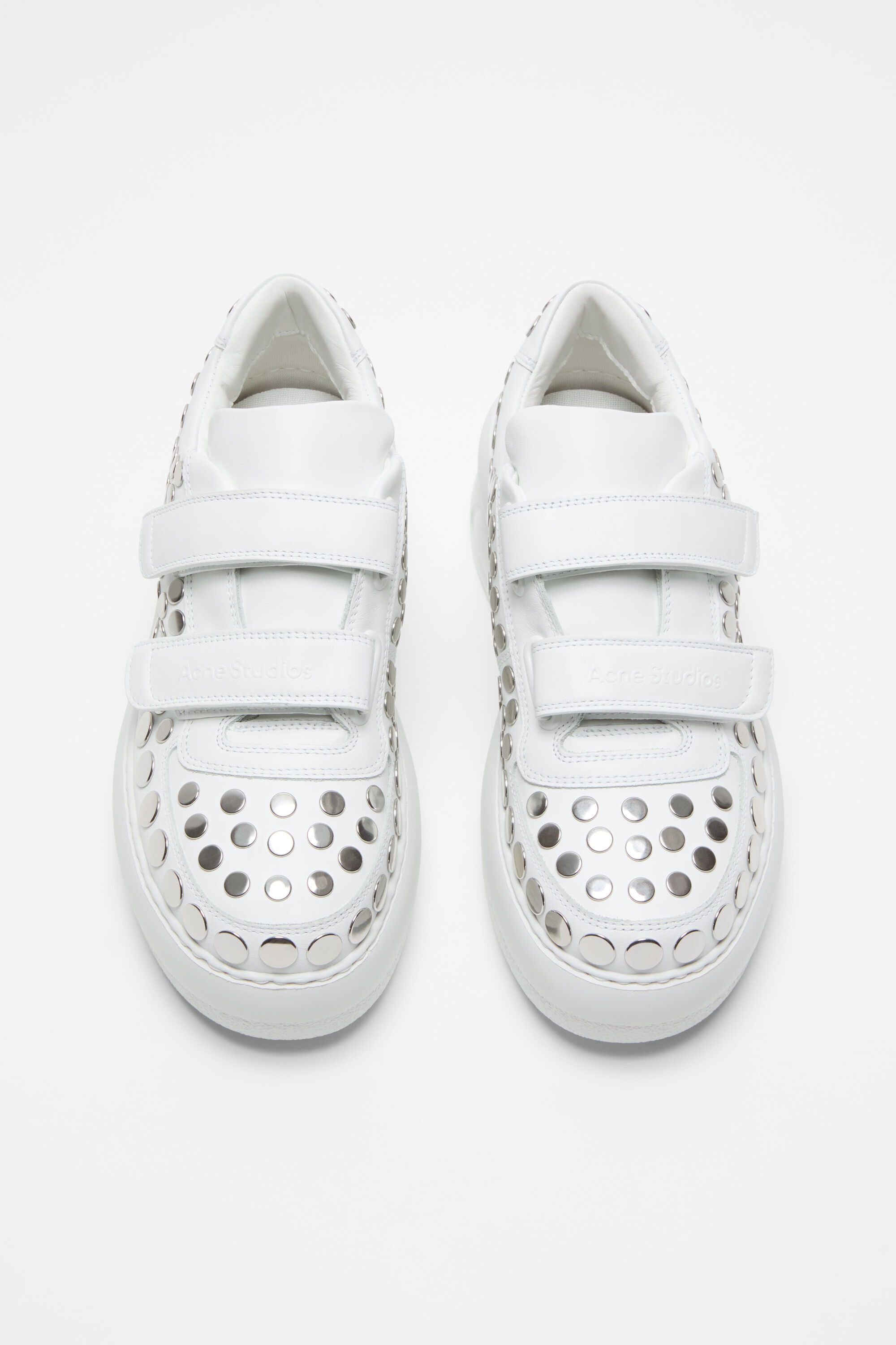 Velcro strap platform sneakers - Optic White - 4