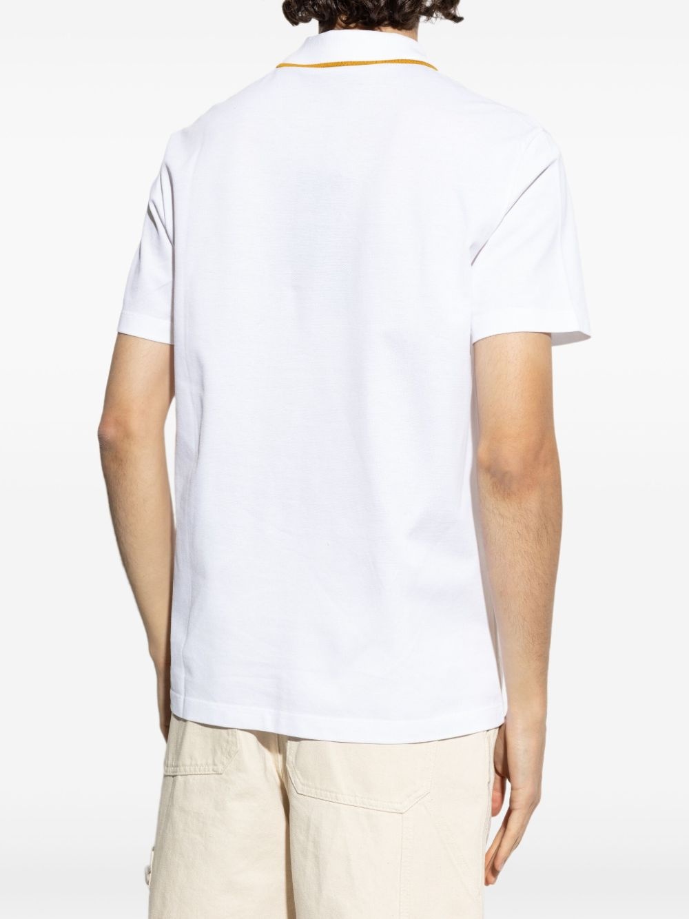 Medusa-embroidered polo shirt - 4