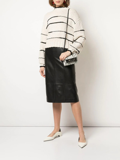 Proenza Schouler stripe pouf-sleeve jumper outlook