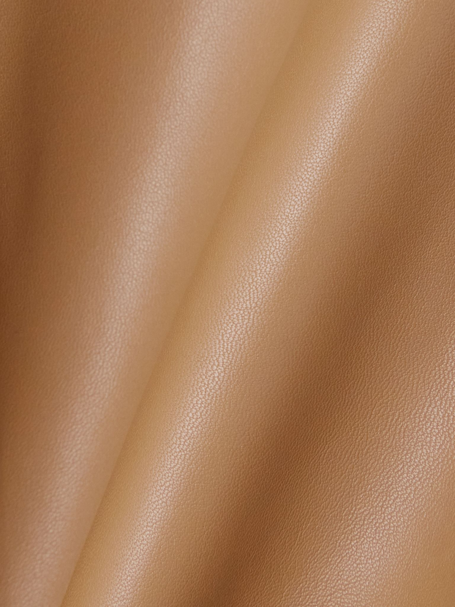 Varda leather maxi skirt Tan - 6