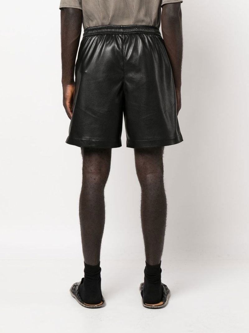Doxxi vegan leather bermuda shorts - 4