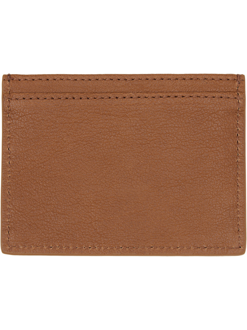Vivienne Westwood Brown Flat Card Holder outlook