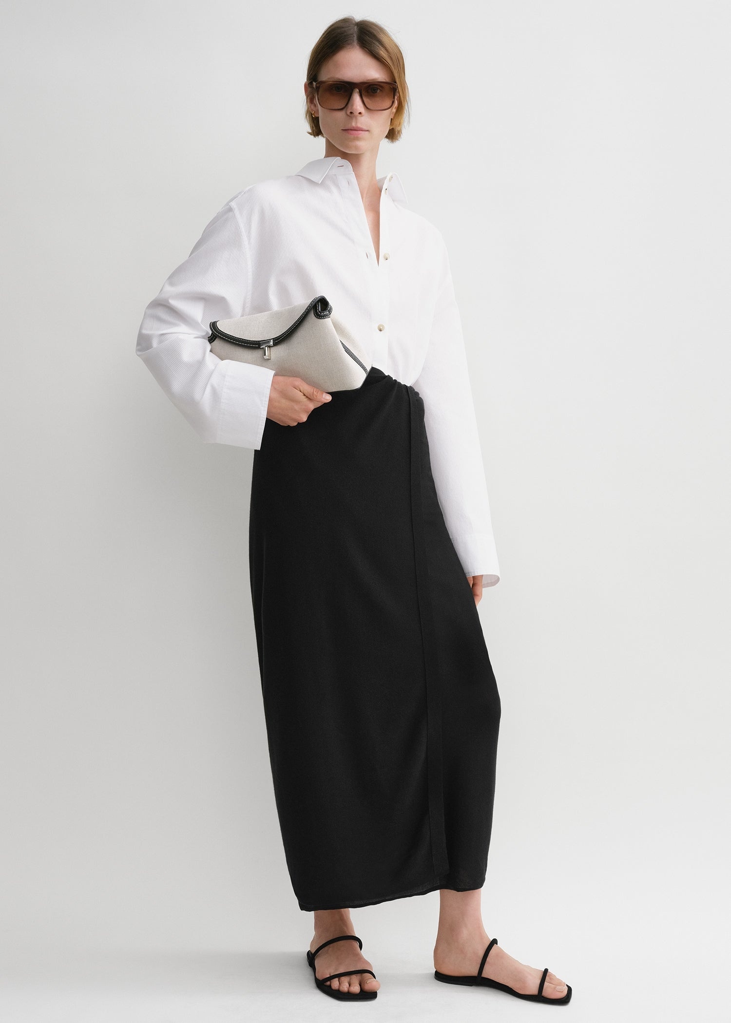 Fine knit sarong black - 1