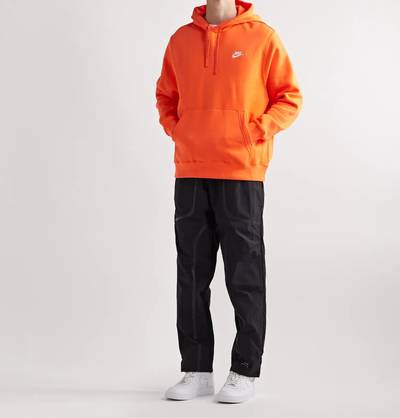 Nike Club Logo-Embroidered Fleece-Back Cotton-Blend Jersey Hoodie outlook