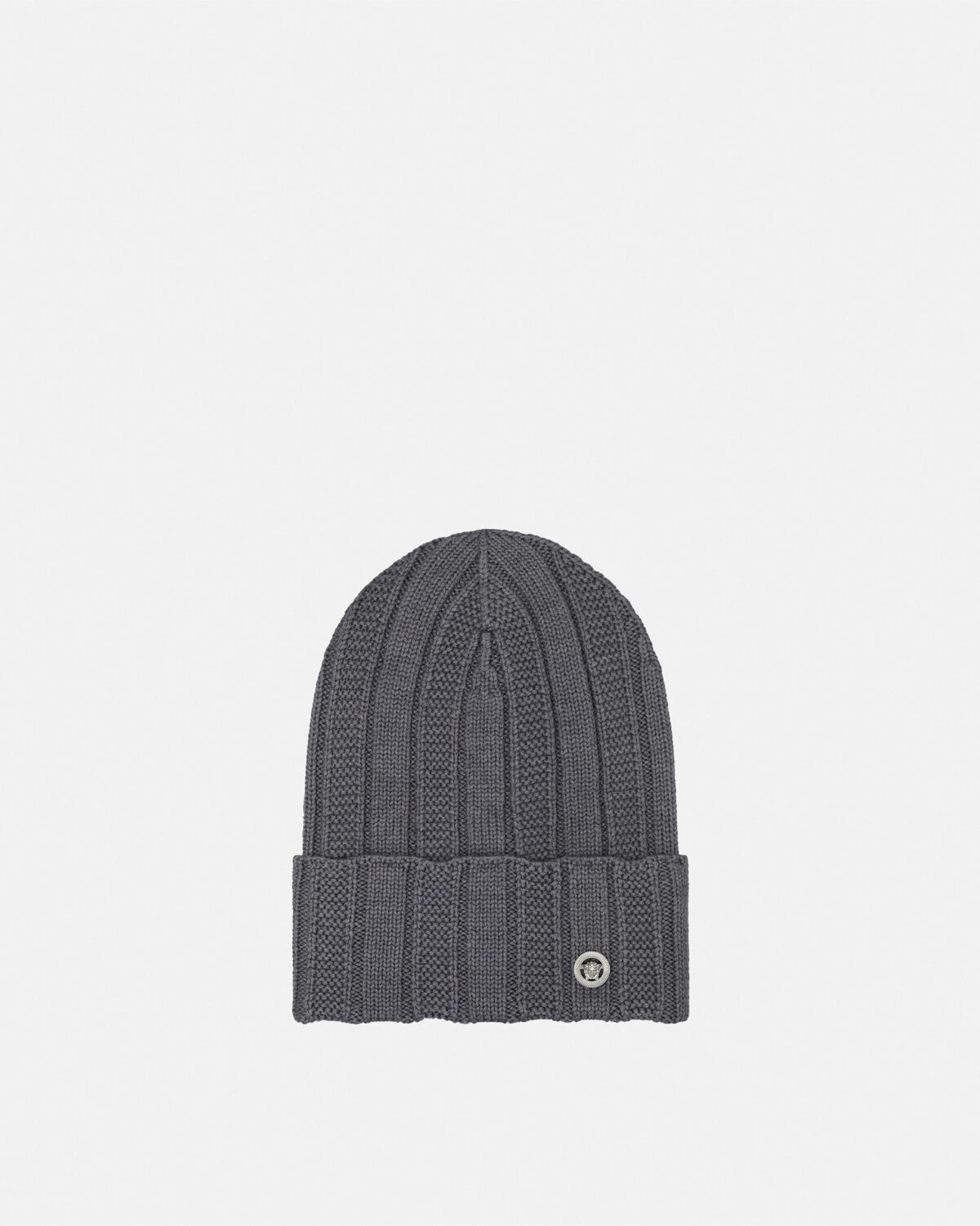 Medusa Ribbed Knit Beanie - 1