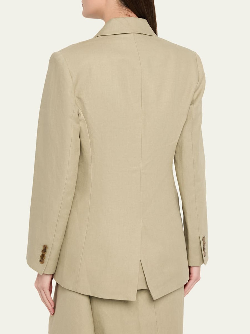 Estelle Double-Breasted Blazer in Linen 3