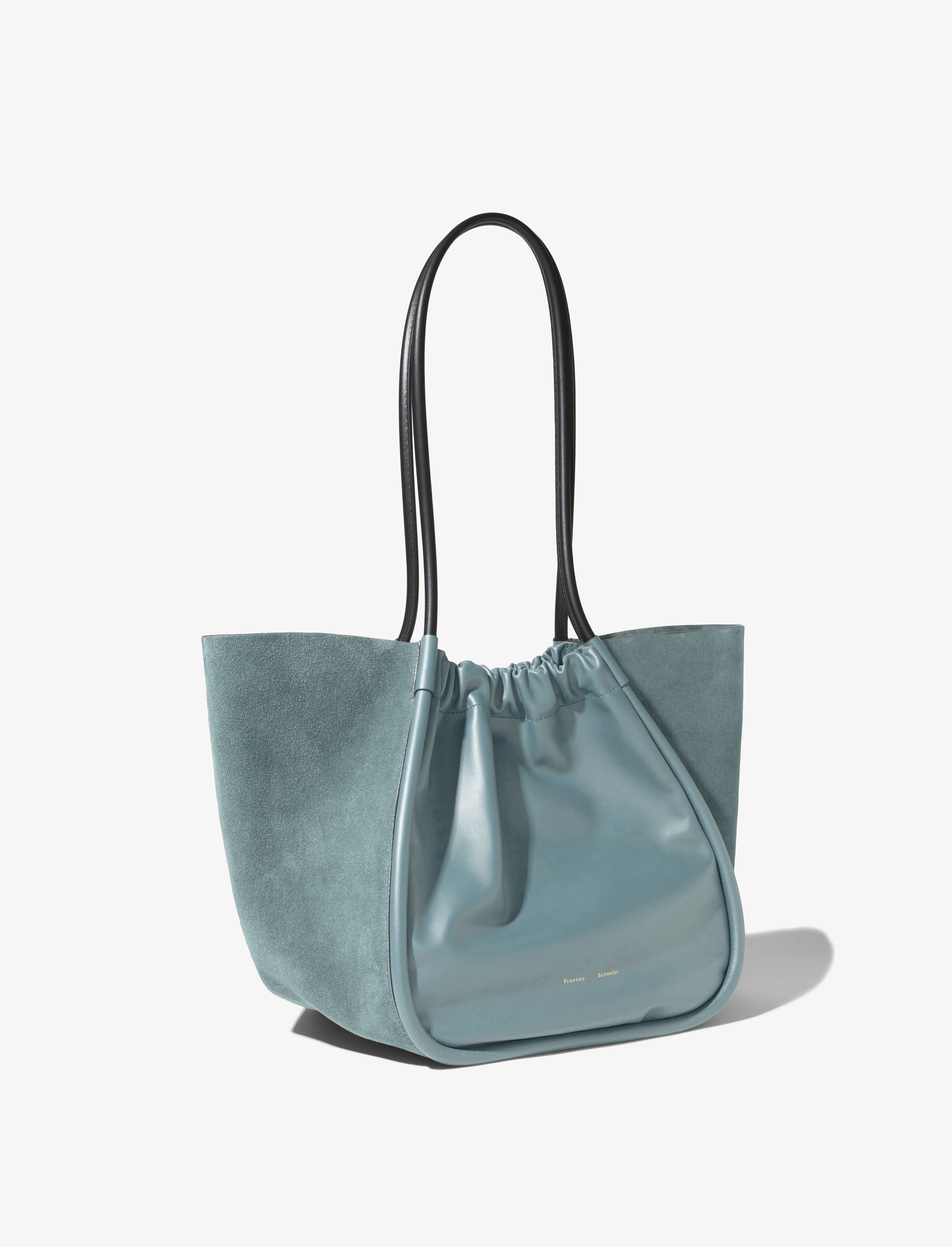 Xl Suede Ruched Tote - 2