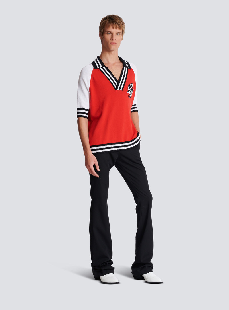 College Baseball PB Signature knit polo shirt 3