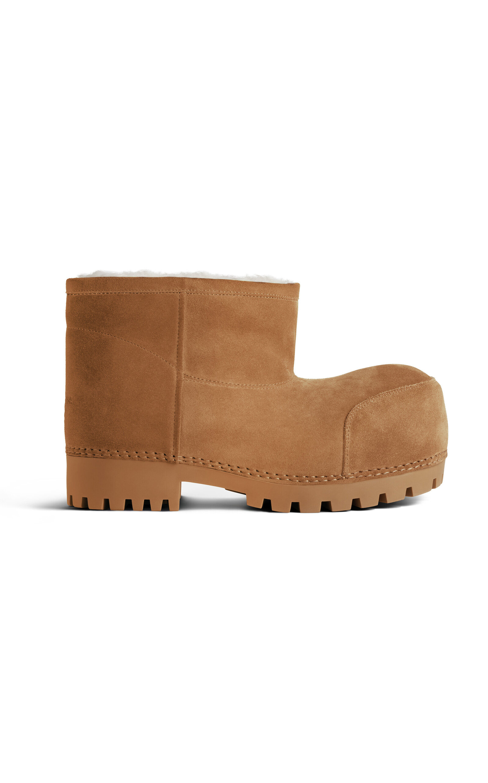 Alaska Suede & Faux-Fur Ankle Boots tan - 1