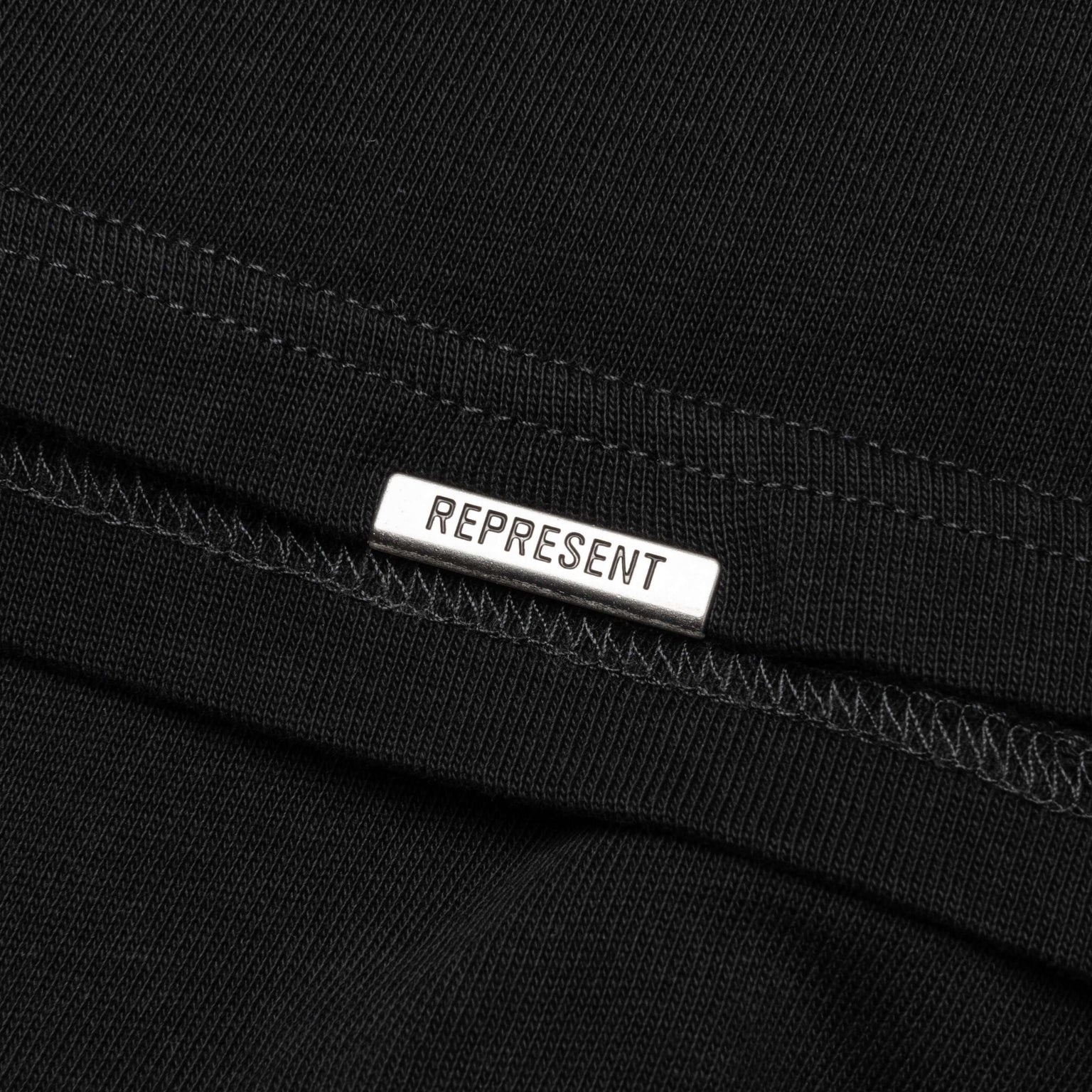 FEATURE X REPRESENT HEAD 2 HEAD L/S T-SHIRT - STAINED BLACK - 5