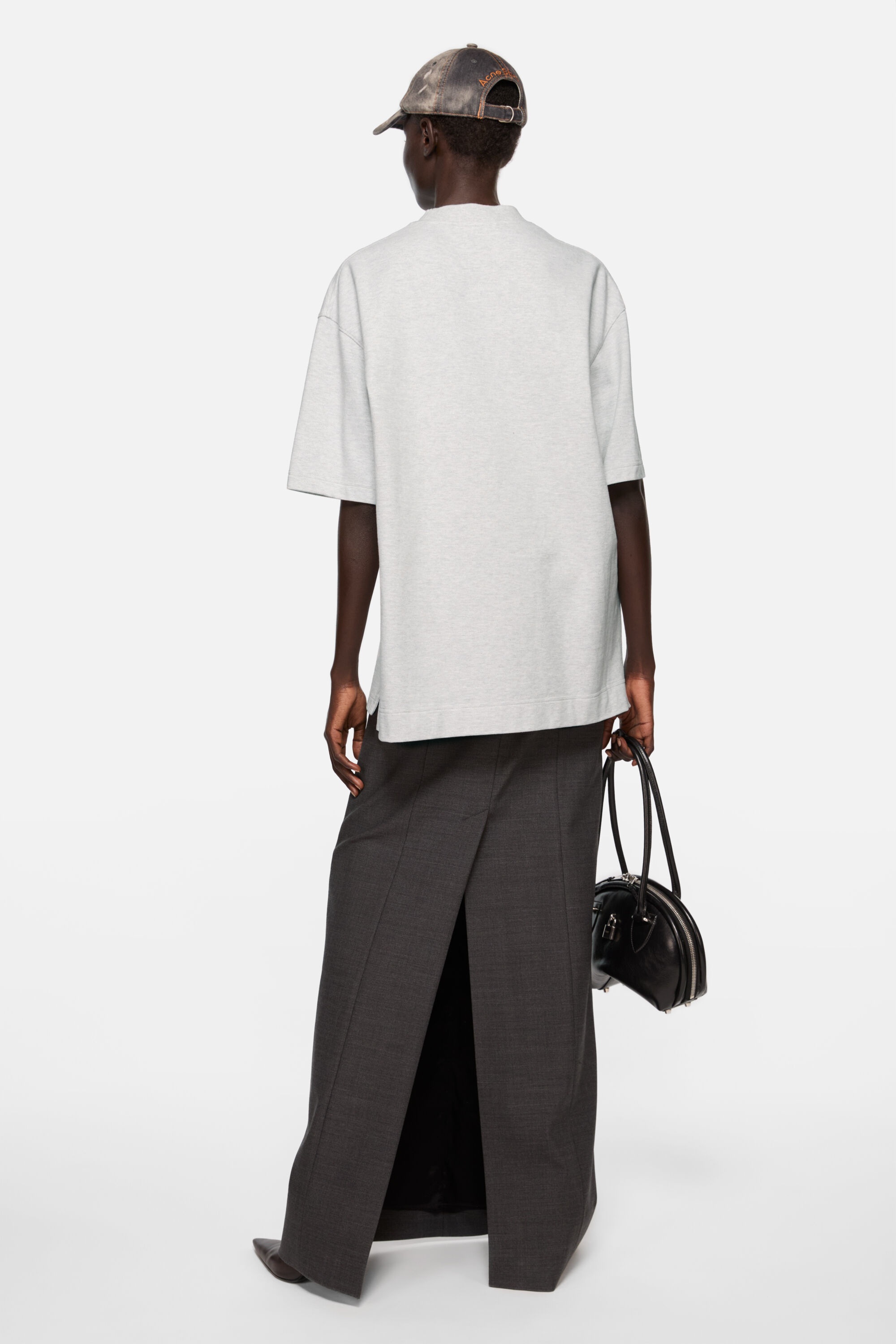 Logo t-shirt - Relaxed fit - Pale Grey Melange - 3