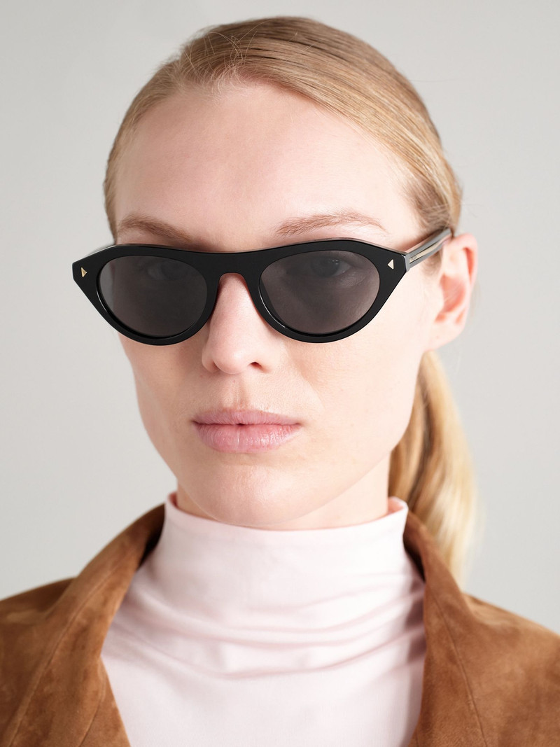 Prada D-frame acetate sunglasses Black outlook