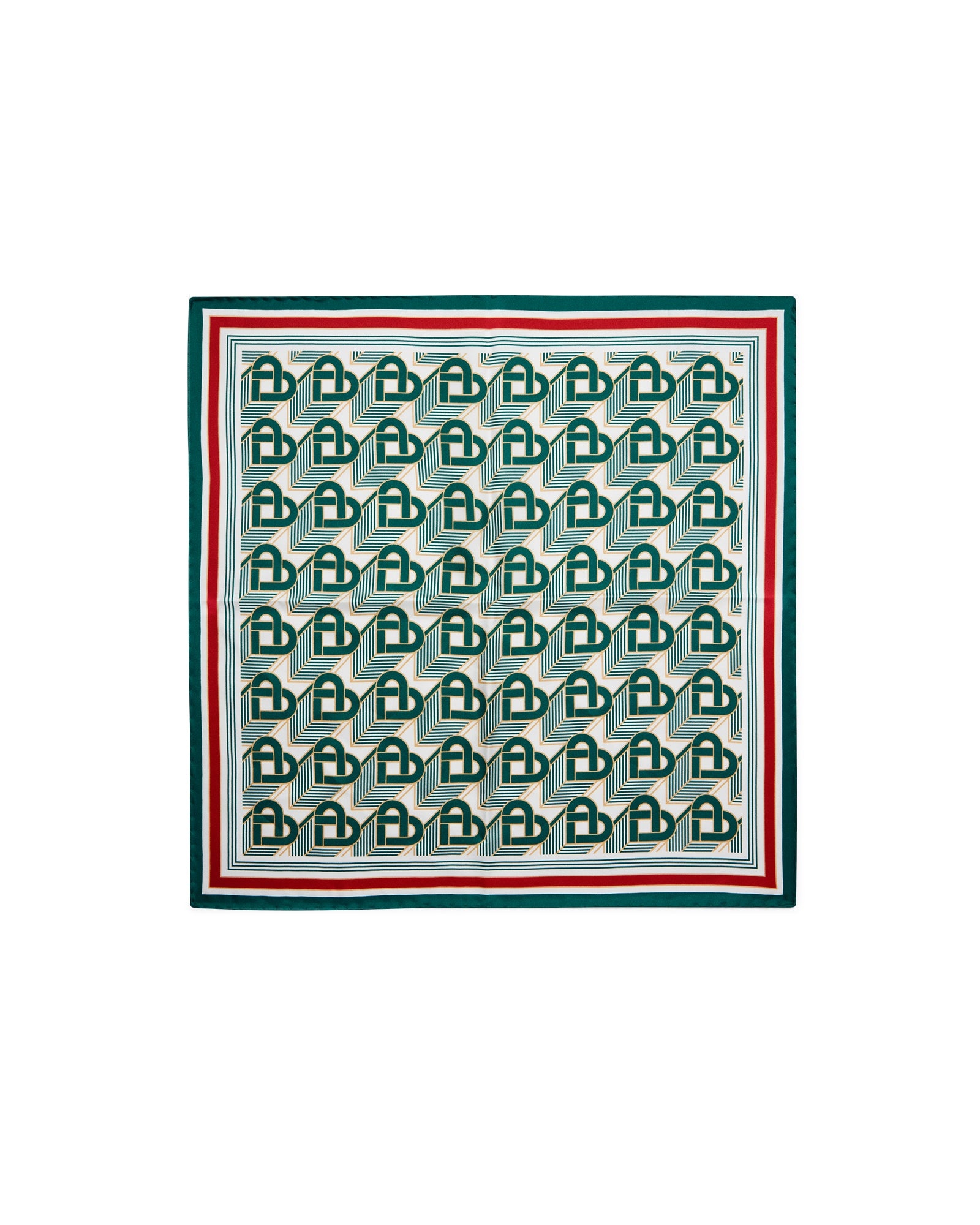 Heart Monogram Medium Silk Scarf - 1