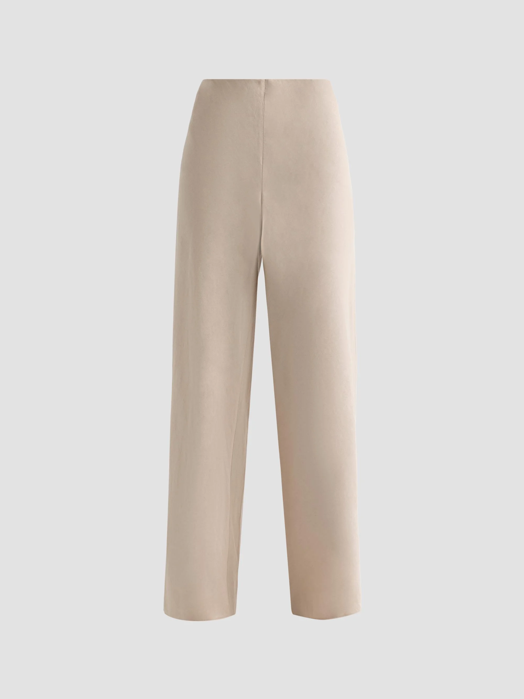 Women's Colette Linen High-Rise Pants - Pumice Stone - 1