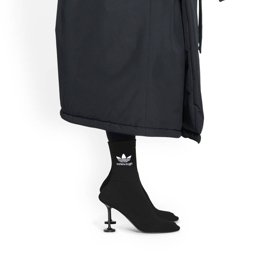 Women's Balenciaga / Adidas Sock 90mm Bootie in Black - 10