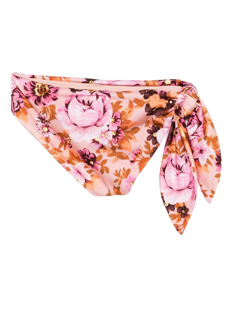 Chloé floral-print tie-side bikini bottoms outlook
