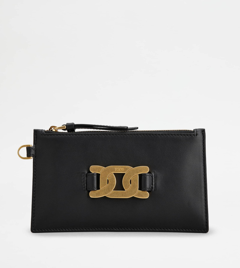 KATE POUCH IN LEATHER SMALL - BLACK 1