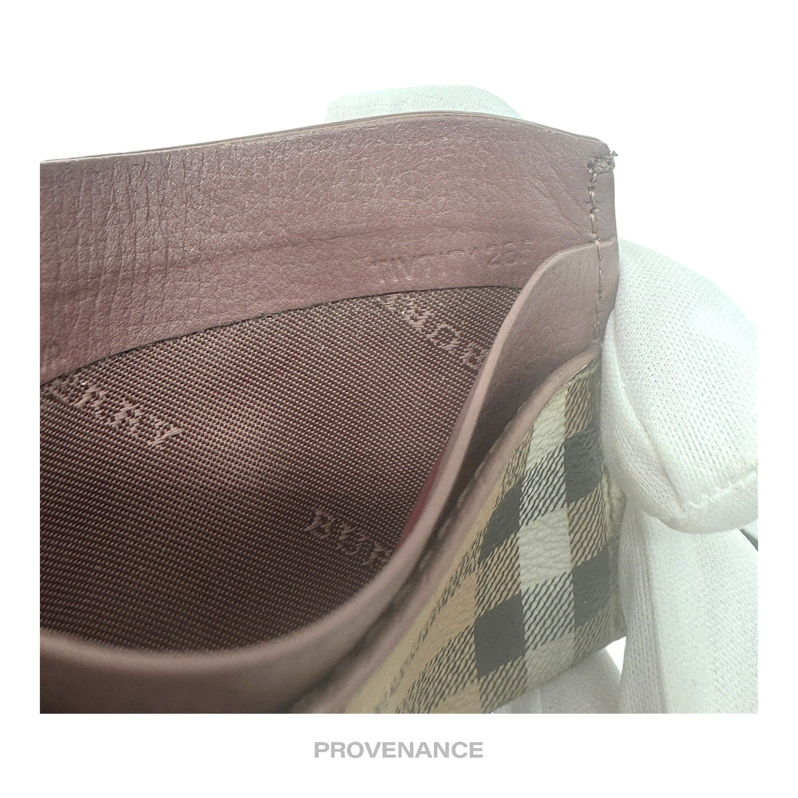 Burberry Card Holder Wallet - Haymarket Check Powder Pink - 5