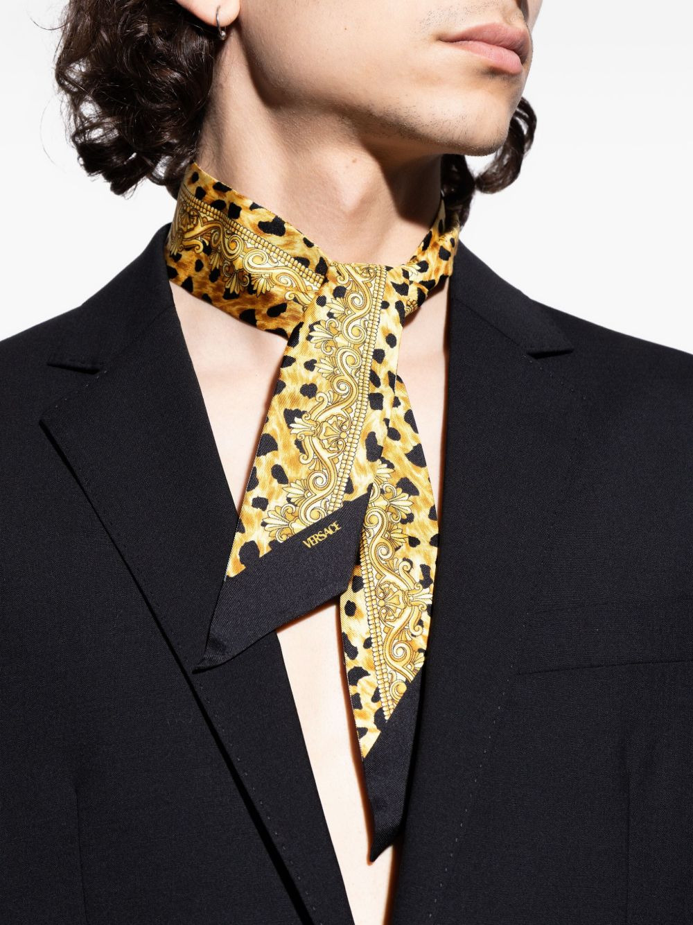 Barocco leopard-print scarf - 2