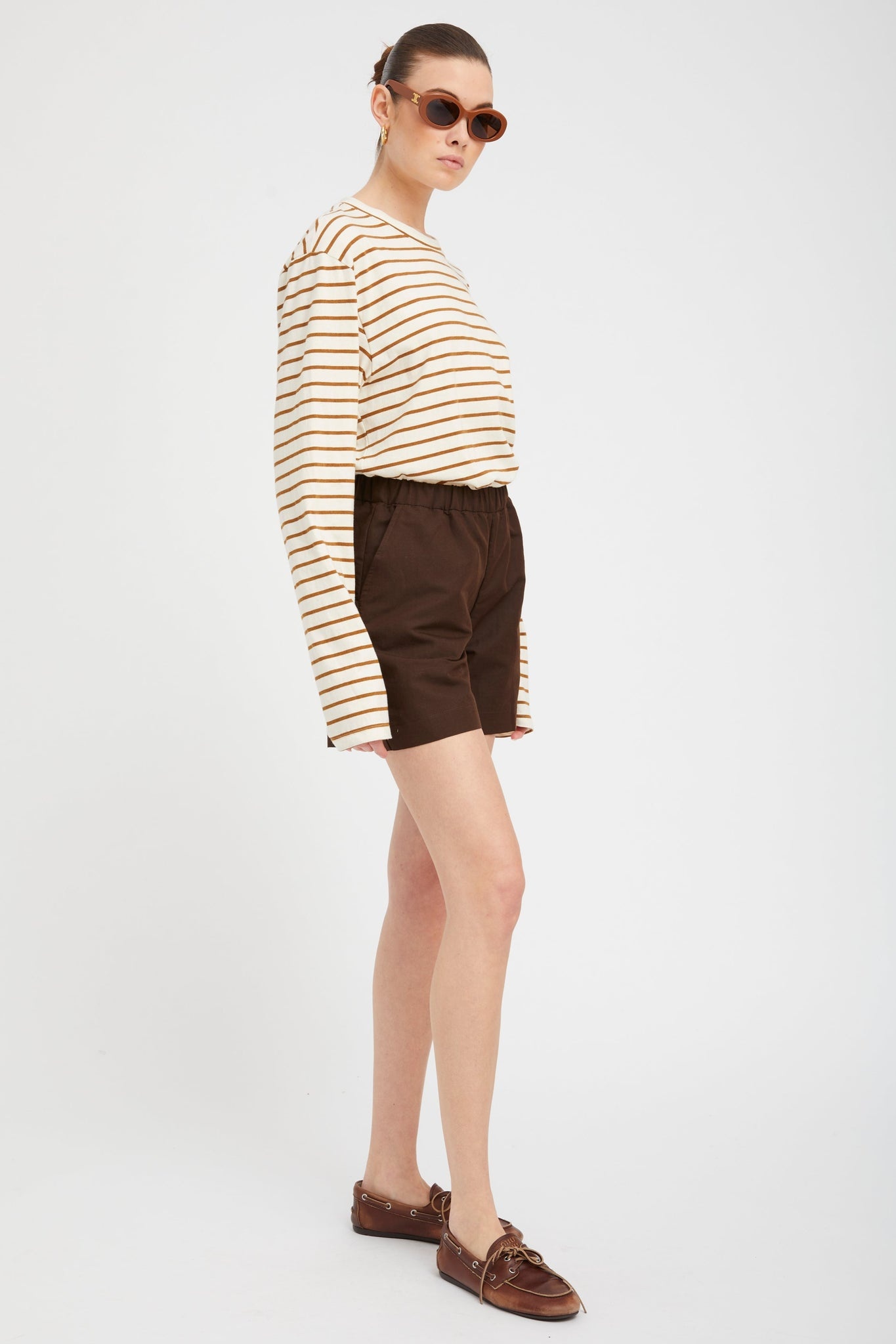 AMERICANO LINEN CULOTTE SHORTS - 3