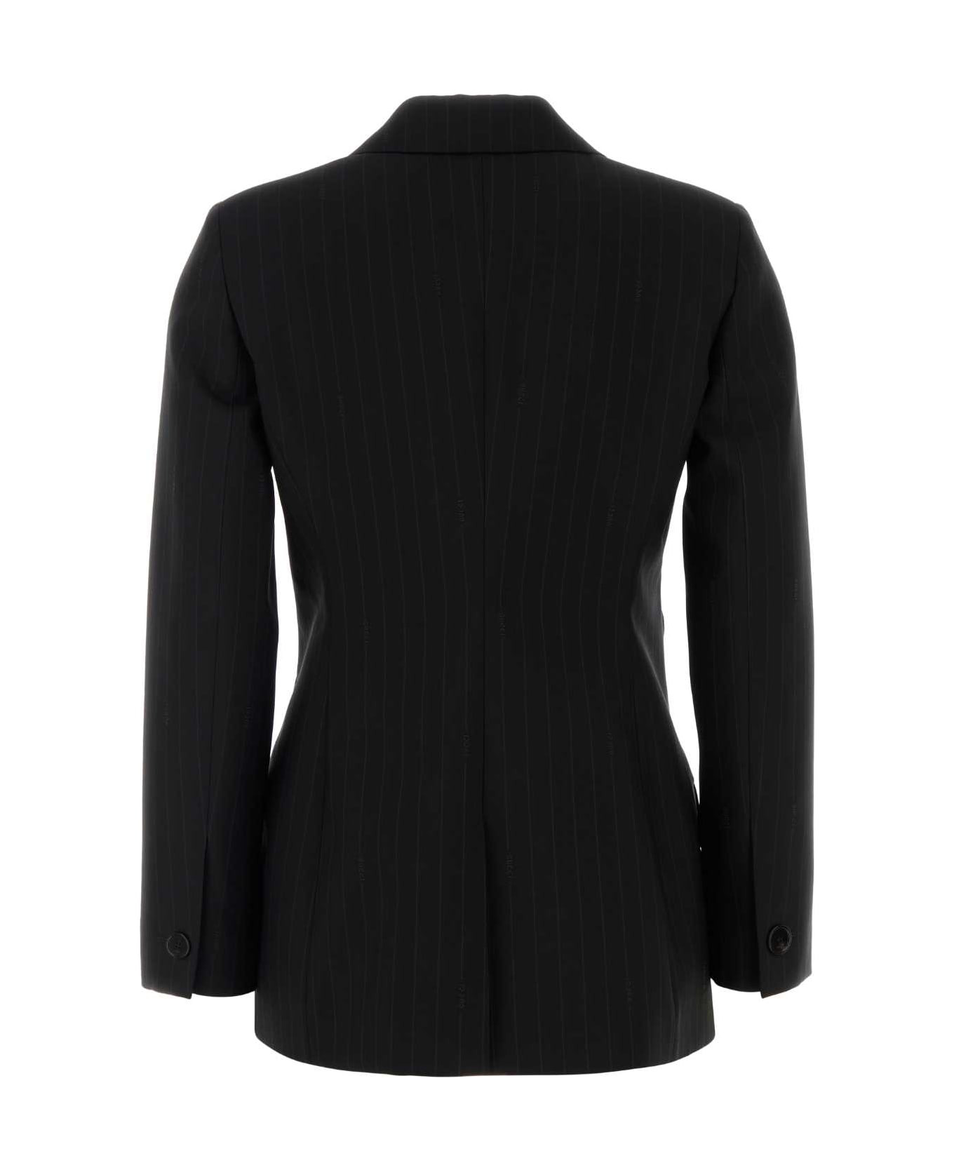 Embroidered Wool Blazer - 2