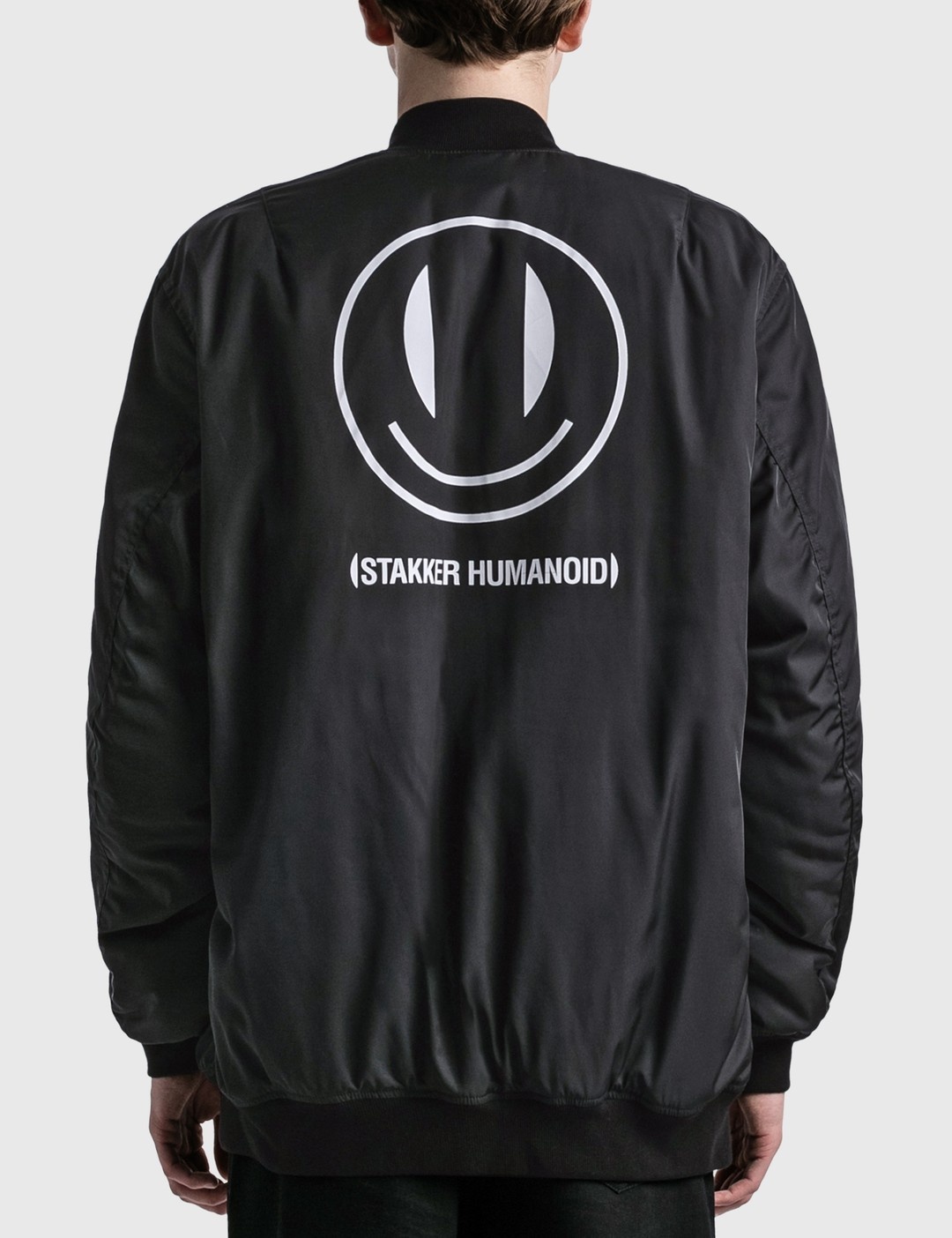 + Smiley Logo-Print Shell Padded Bomber Jacket - 5