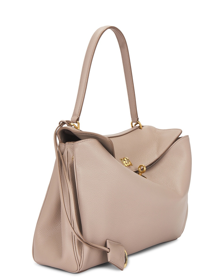 Rodeo Medium Grained Leather Top Handle Bag - 5