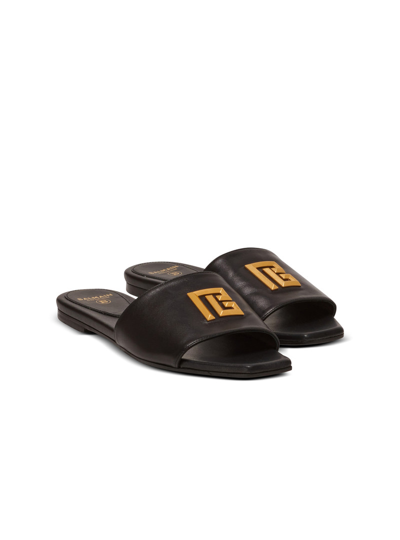 Balmain Dafne PB mules in calfskin outlook