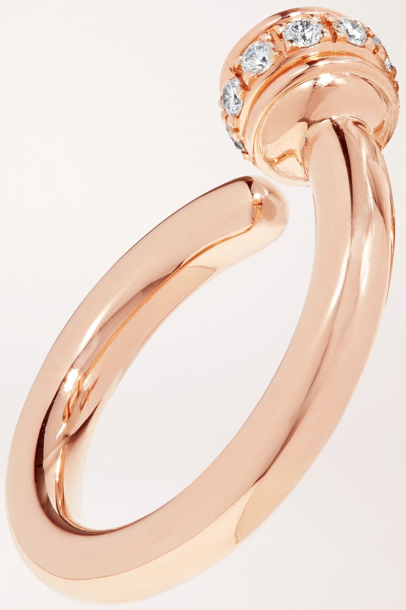 Possession 18-karat rose gold diamond earrings - 5