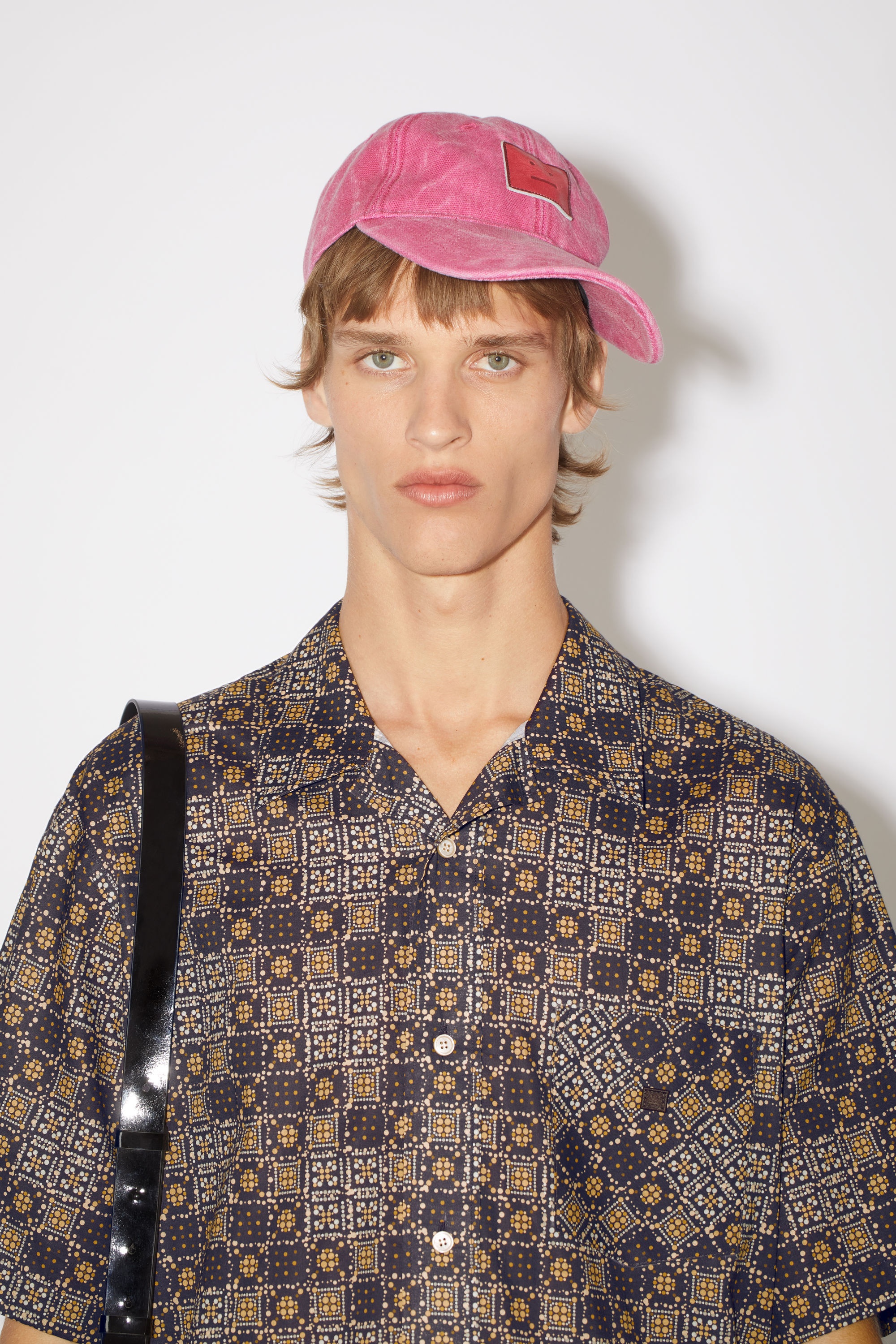 Printed button-up shirt - Cacao brown/multi - 5