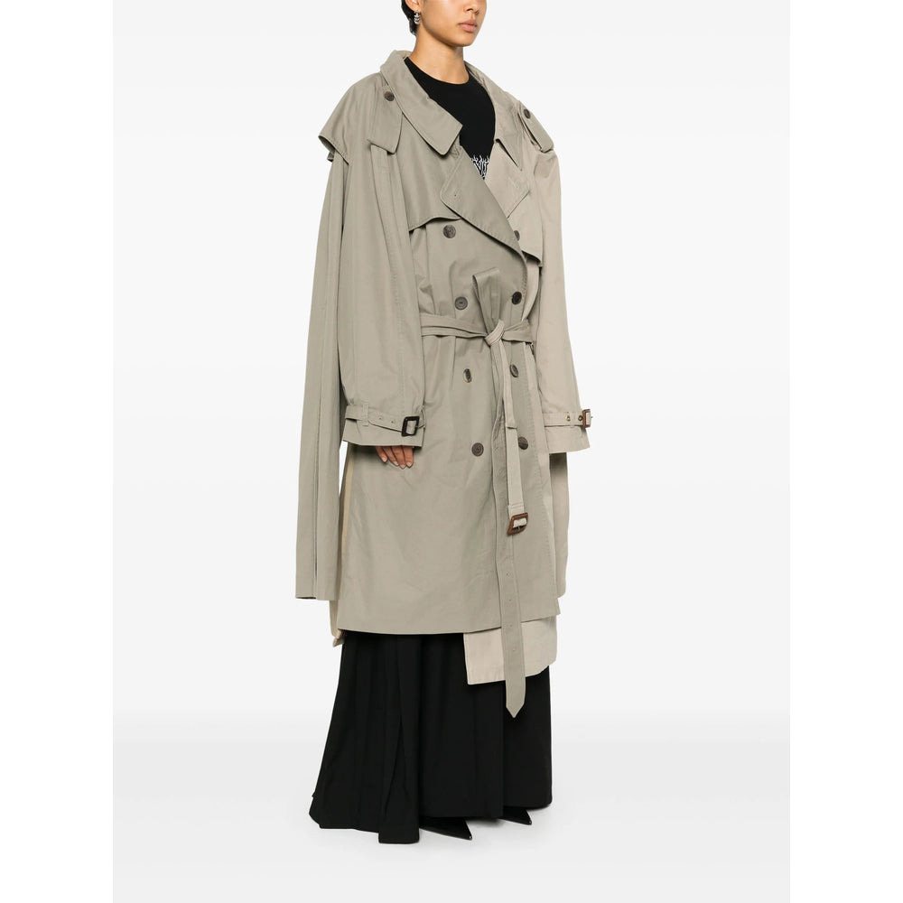 Balenciaga Neutrals Coats - Trench & Raincoats Women - 4