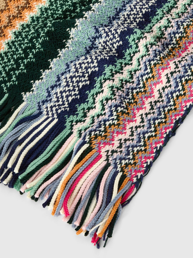Missoni Pure wool scarf with fringes outlook