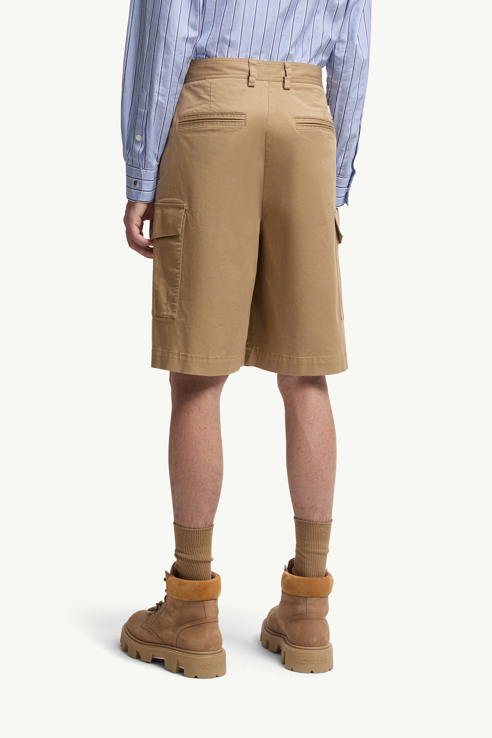 Cotton Gabardine Cargo Shorts - 5