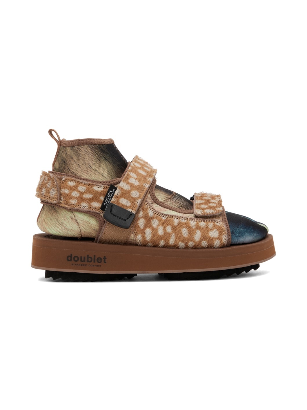 Brown Suicoke Edition Animal Foot Layered Sandals - 1