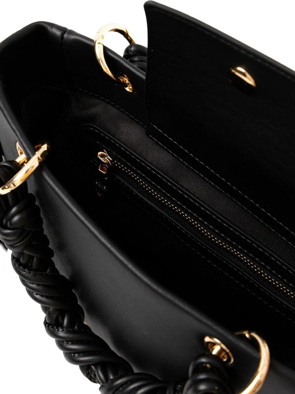 top-handle logo tote bag - 4