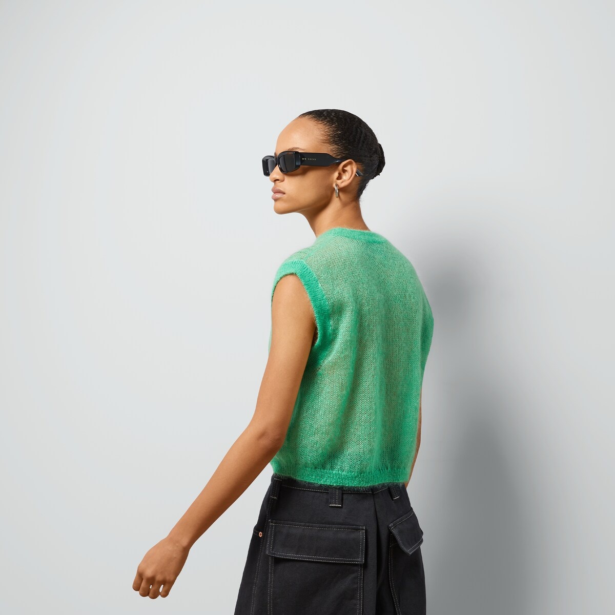 Mohair silk sleeveless top - 6