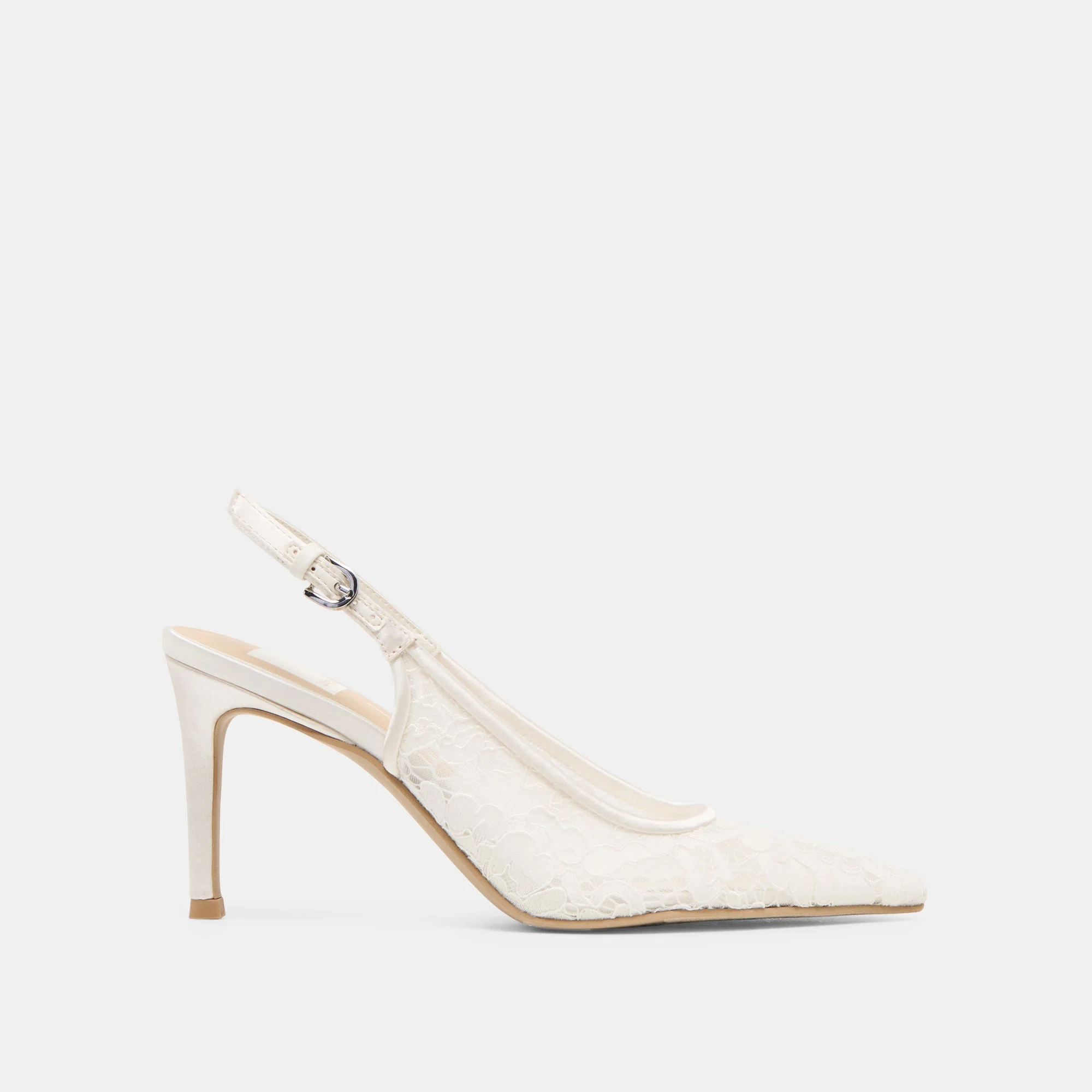 YAMI HEELS TRUE WHITE LACE - 1