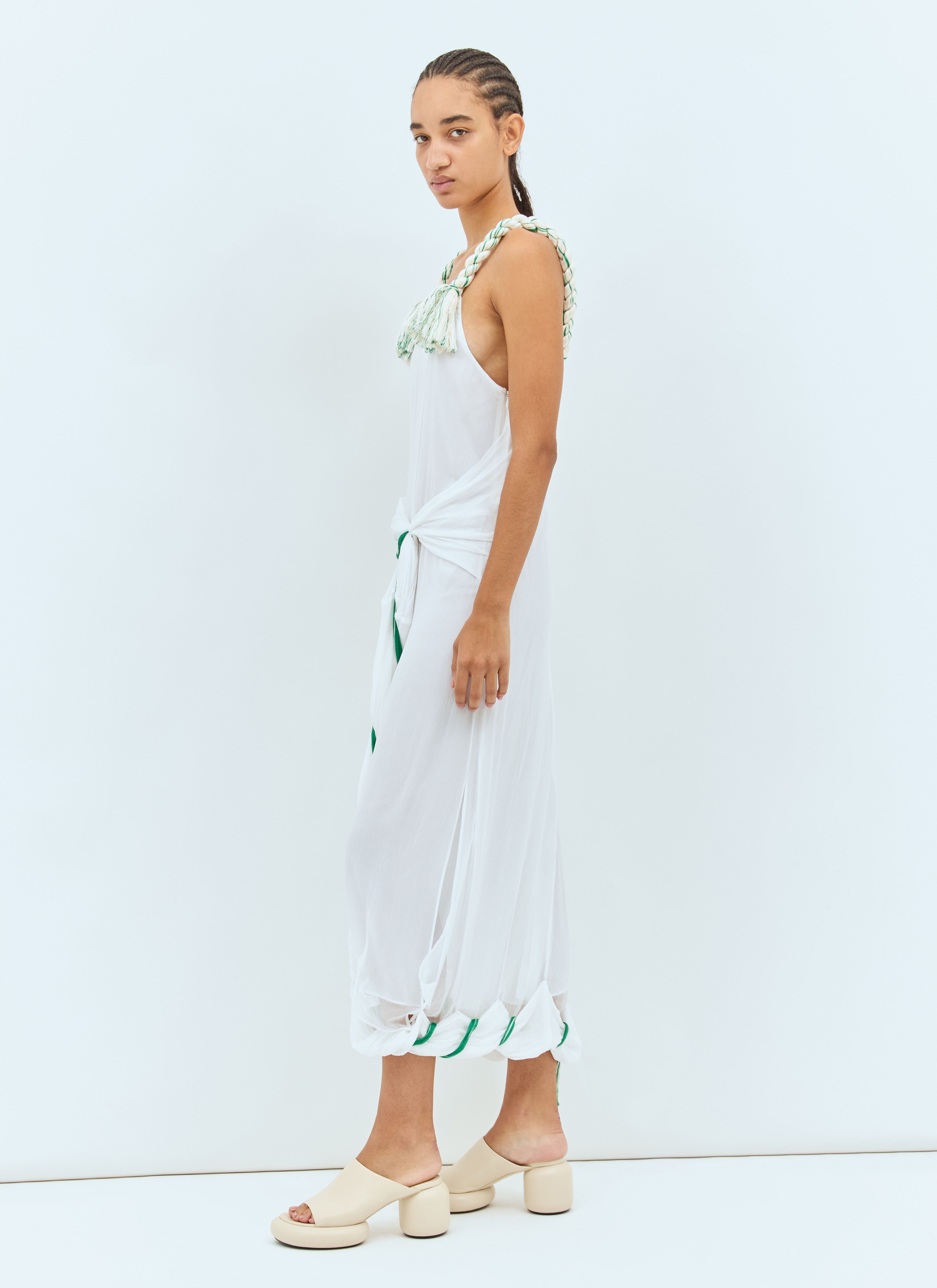Tassel Strap Twisted Dress - 3