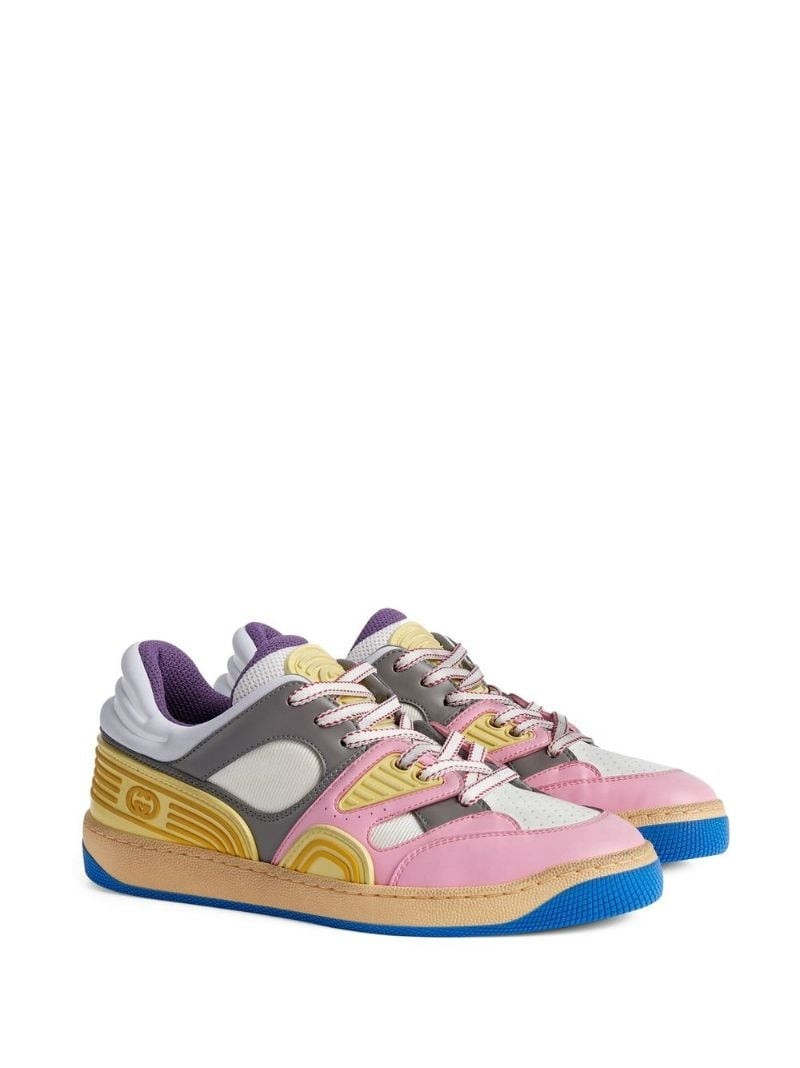 GUCCI Basket panelled sneakers outlook
