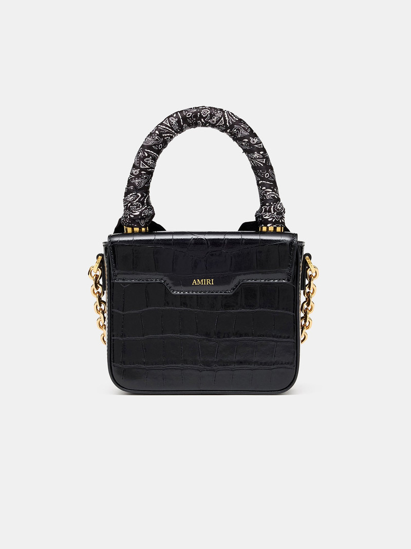 AMIRI WOMEN'S CROC EMBOSSED MICRO MA BAG outlook