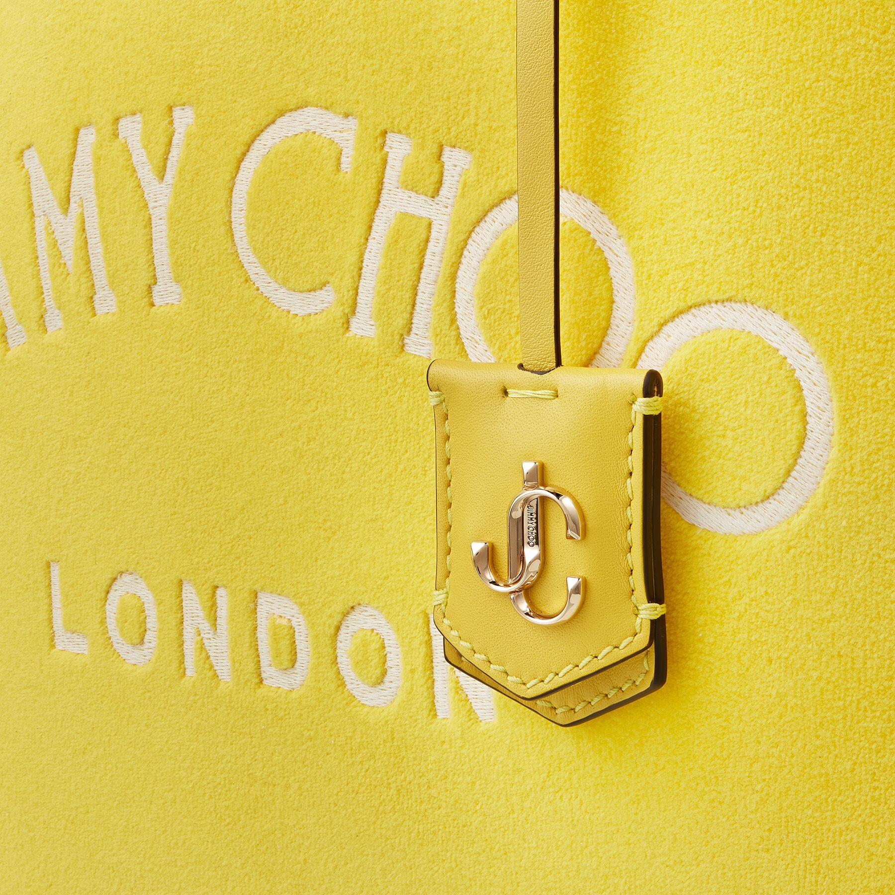 Nine2Five E/W
Yellow Towelling Fabric Logo Tote Bag - 5