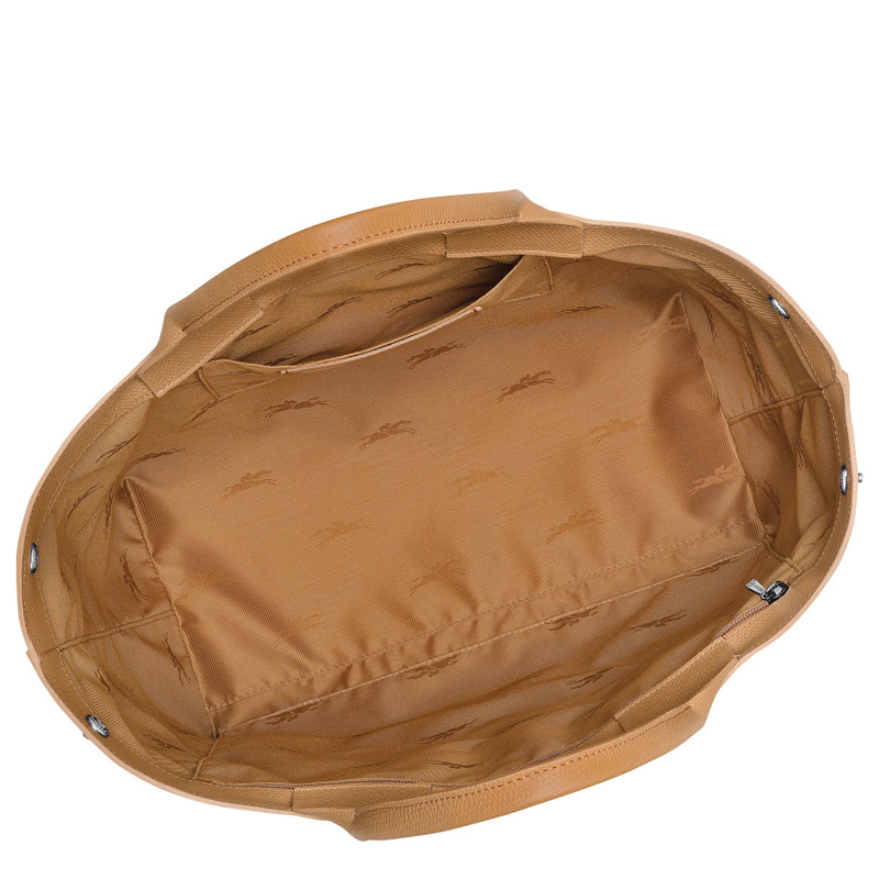 Le Roseau L Handbag Walnut - Leather 5