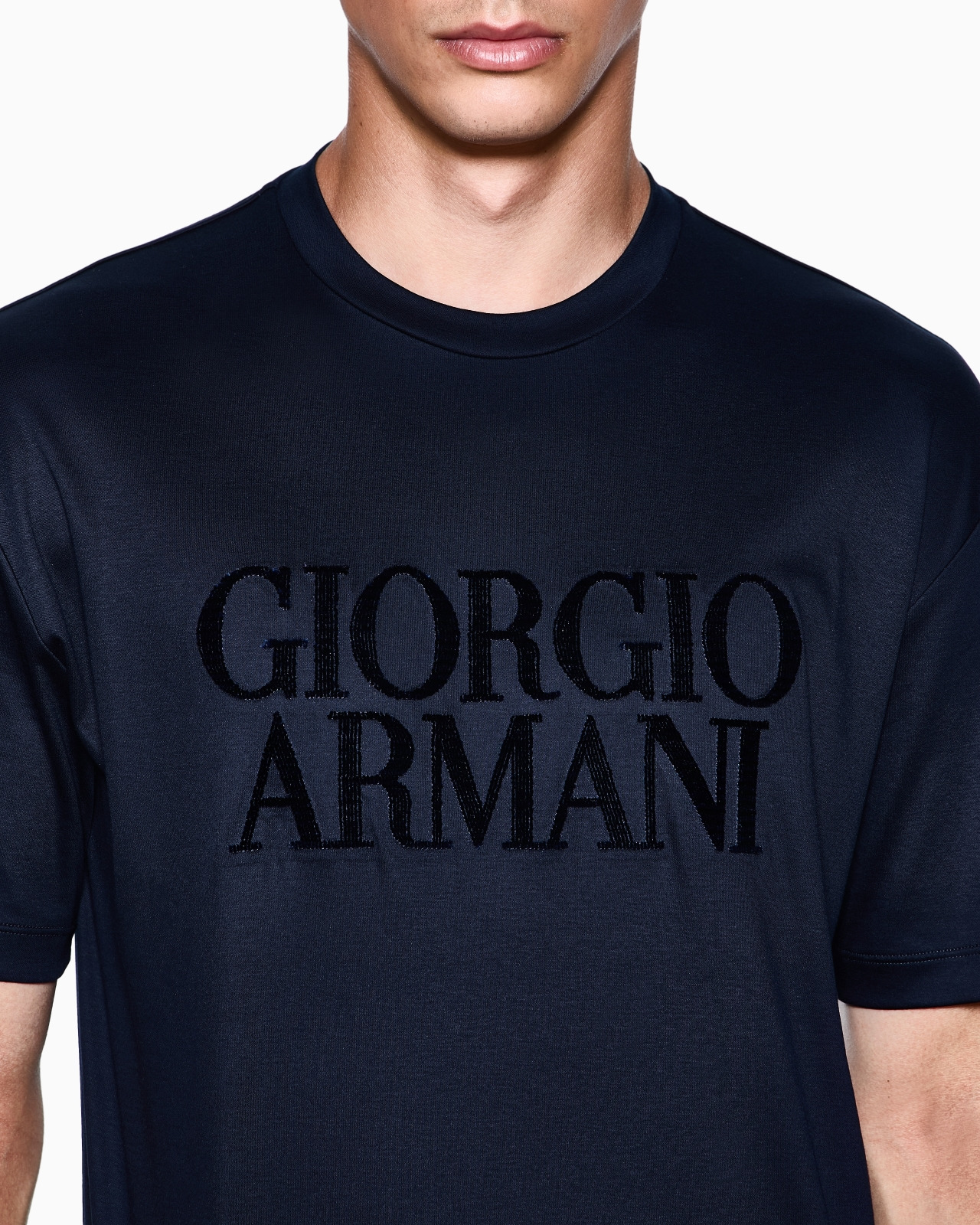 COTTON-INTERLOCK T-SHIRT WITH EMBROIDERED LOGO - 5