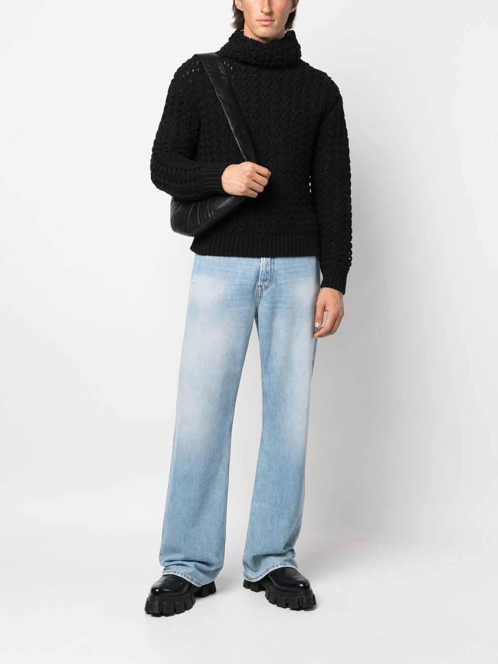 chunky roll-neck jumper - 2