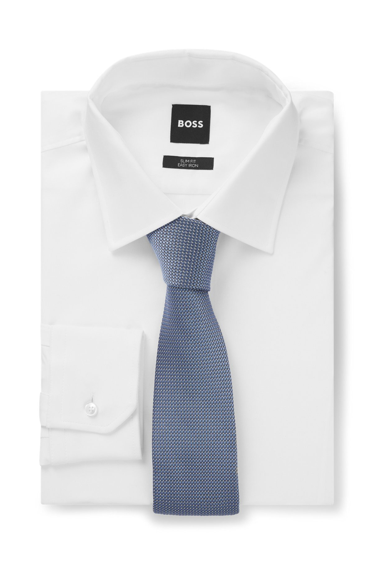 SILK-BLEND TIE WITH JACQUARD PATTERN - 3